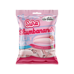 Skumbananer jordgubbe